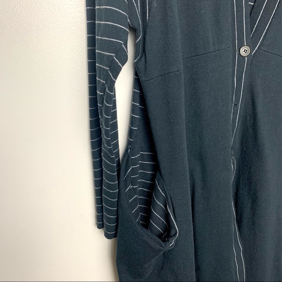 Lilith Paris French Lagenlook V Neck Black Cardigan - Picture 8 of 15